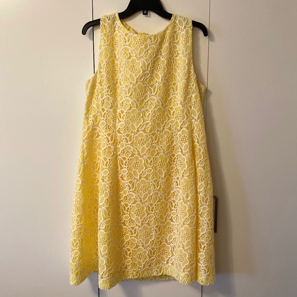eva mendes for New York & Company Dresses & Skirts - 2016 Yellow Lace New York & Company Dress